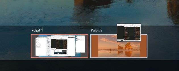 Windows10 przeciąganie okna na wirtualny pulpit