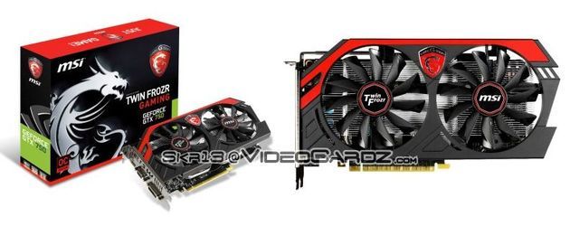MSI GeForce GTX 750 Gaming karta graficzna zdjęcie
