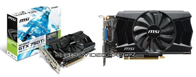 MSI GeForce GTX 750 Ti karta graficzna zdjęcie