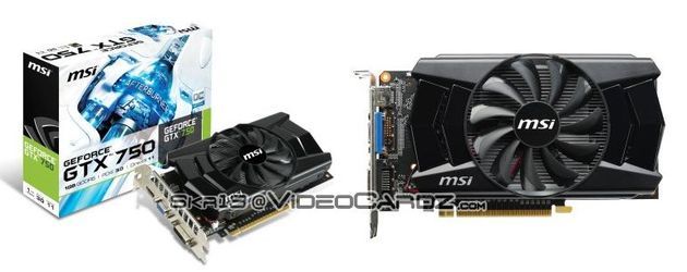 MSI GeForce GTX 750 karta graficzna zdjęcie