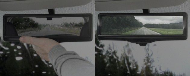 Nissan lusterko LCD deszcz