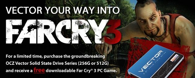 OCZ Vector promocja Far Cry 3 logo