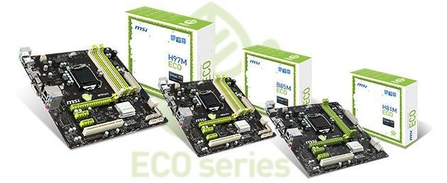 MSI H81M, B85M i H97M ECO płyty główne
