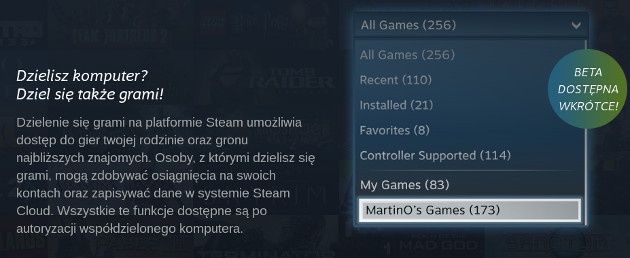 steam family sharing