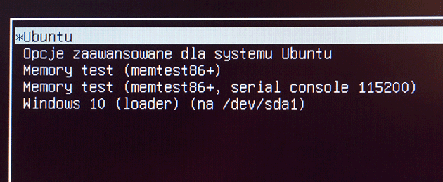 DualBoot Ubuntu 17 i Windows 10