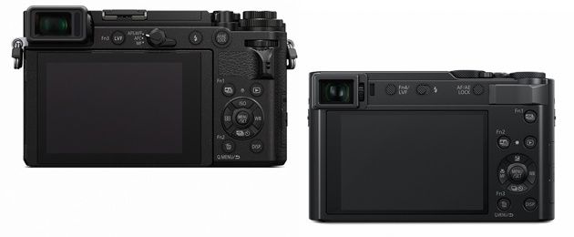 Panasonic Lumix GX9 i TZ200 tylna ścianka