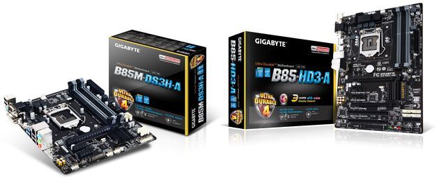 Gigabyte GA-B85M-DS3H-A i GA-B85-HD3-A płyty główne