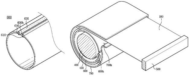 Samsung TV patent zwijany telewizor