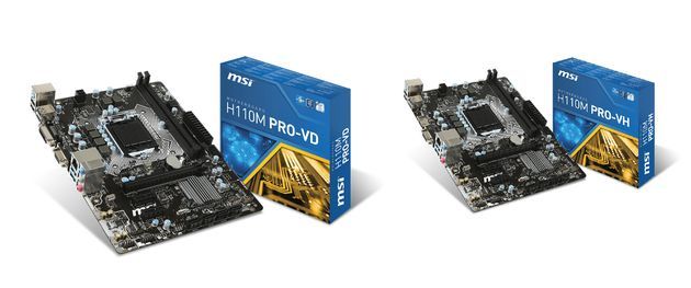 MSI H110M PRO-VD i H110M PRO-VH płyty główne