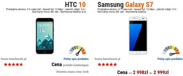 HTC 10 vs x Samsung Galaxy S7