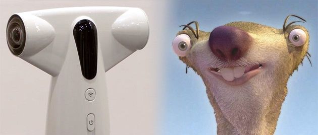 Ricoh kamera sferyczna Sid leniwiec film Epoka Lodowcowa