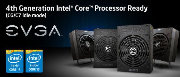 EVGA SuperNOVA zasilacze Intel Haswell kompatybilność