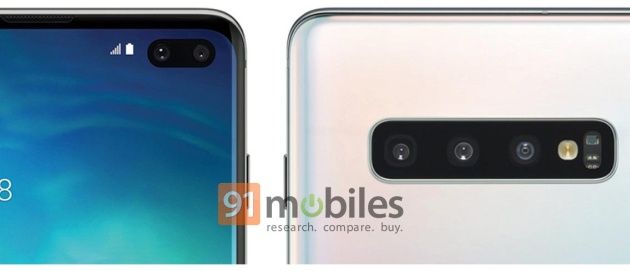 Galaxy S10+ render