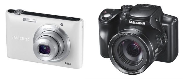 Samsung WB2100 ST72 kompakty cyfrowe widok przód bok
