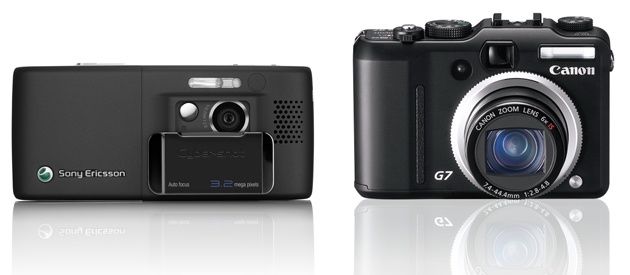 Sony Ericcson K800i Canon G7