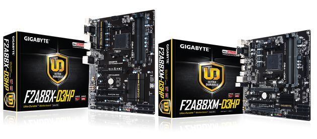 Gigabyte GA-F2A88X-D3HP i GA-F2A88XM-D3HP płyty główne