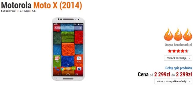 Motorola Moto X (2014) smartfon