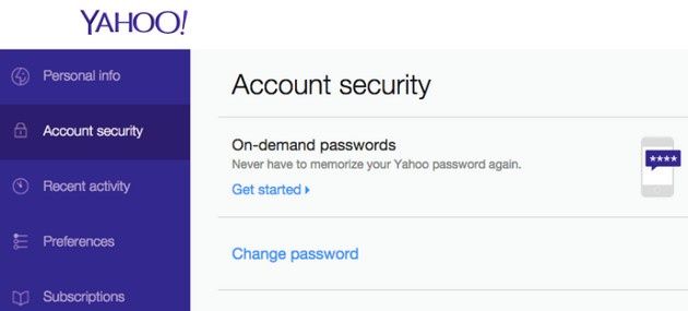 Yahoo hasło