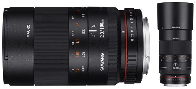 Samyang 100 mm f/2,8 widok tubus