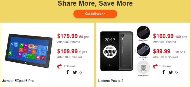 Geekbuying Fall Share