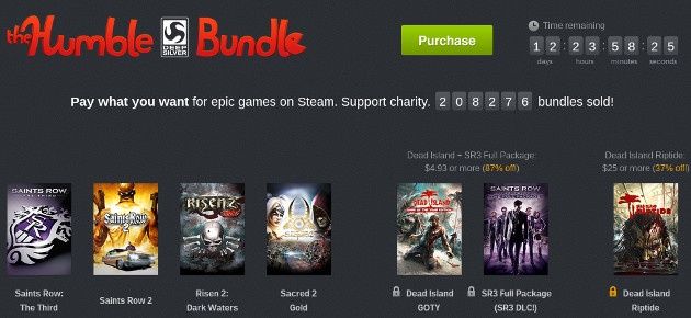 humble deep silver bundle akcja płać ile chcesz gry saint row the third risen 2 sacred 2 dead island