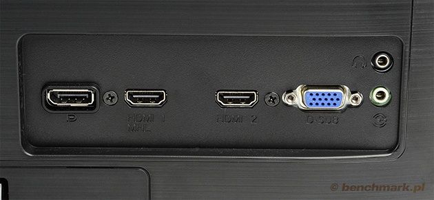 AOC i2369Vm - złącza