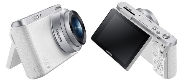 Samsung NX mini ekran LCD odchylany