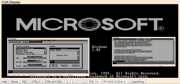 Windows 1.01 emulator
