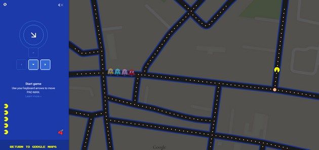 Google Maps Pac-Man