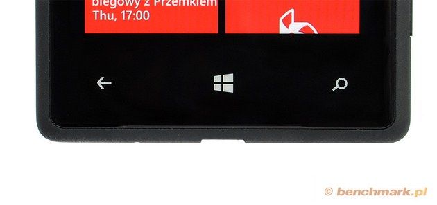 HTC 8X - przyciski