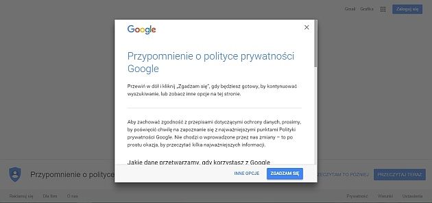 Google i polityka prywatności