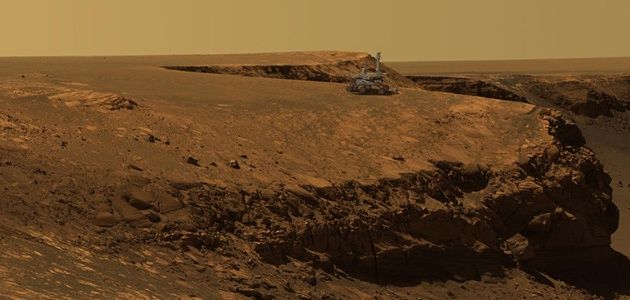 Wizualizacja łazika Opportunity na Marsie
