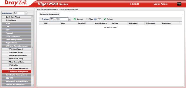 DrayTek Vigor2960 admin