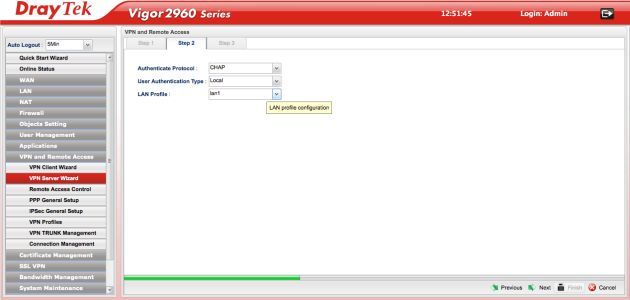 DrayTek Vigor2960 admin