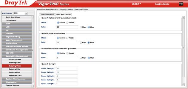 DrayTek Vigor2960 admin