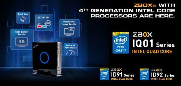 Zotac ZBOX ID91 ID92 IQ01 komputer mini-PC grafika