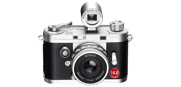 MINOX DCC 14 aparat miniaturka widok srebrny