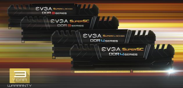 EVGA Superclocked i SuperSC DDR3 DDR4 pamięć RAM