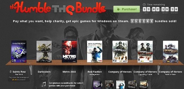 humble thq bundle logo akcja gry płać ile chcesz