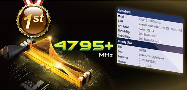 G.Skill Ripjaws 4 - rekord taktowania pamięci DDR4 4795 MHz