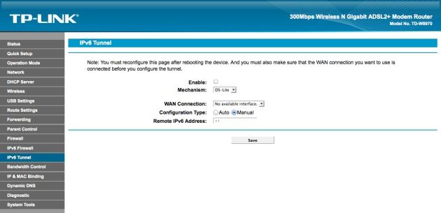 TP-Link TL-W8970N wan settings
