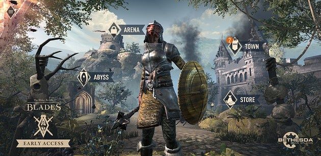 The Elder Scrolls Blades - menu