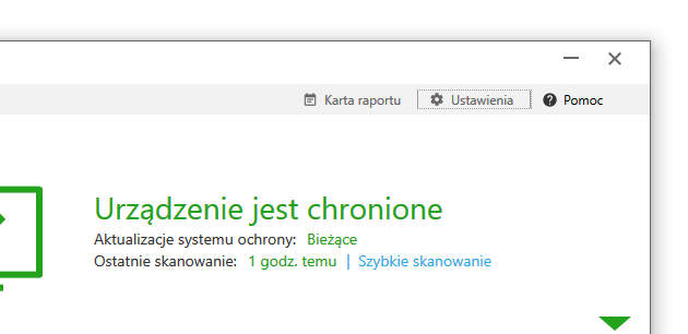 Antywirus i Firewall update status aktualny