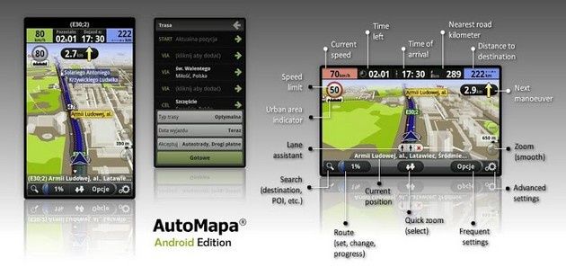 AutoMapa aplikacja