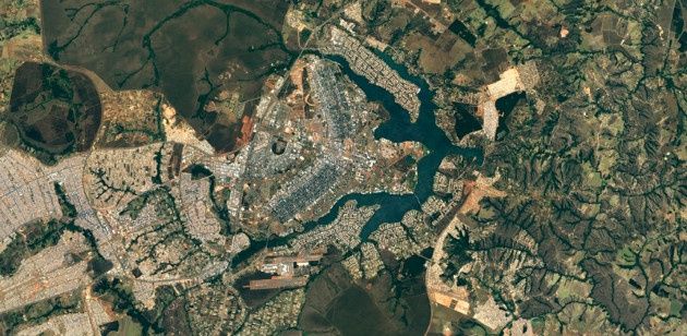 Google Mapy Landsat 8 Brasilia, Brazylia