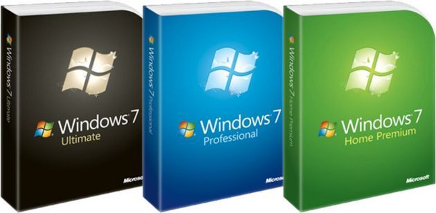 Windows 7 pudełka