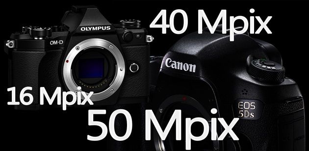 Canon Olympus 50 40 16 Mpix