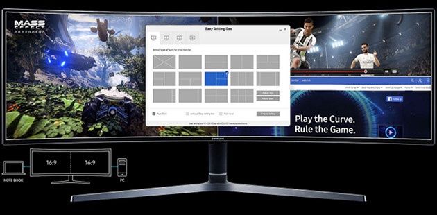 Samsung CHG90 obszar