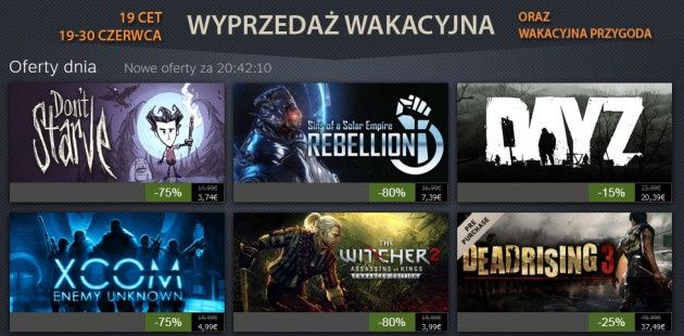 Steam wakacyjna wyprzedaż