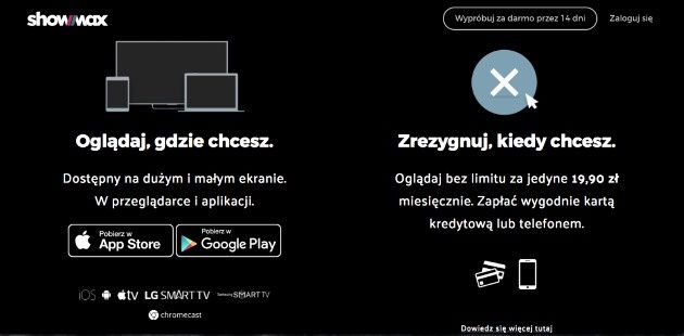 ShowMax cechy